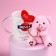 Set "Dream", soft toy in a mug, bear, color mix