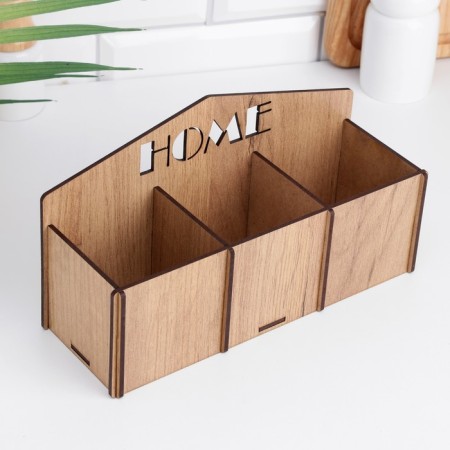 Wooden box for tea bags 12.4x22.9x8.2 cm, XDF-3
