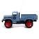 Radio -controlled "military" truck, works from batteries, blue color
