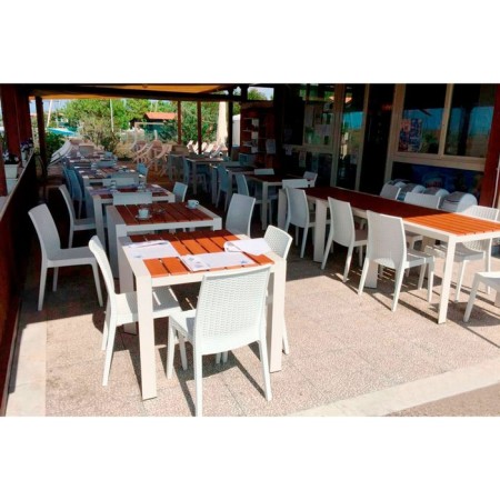 Chair (artificial rattan) Virginiya Nebraska, white color-2