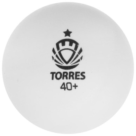 Torres Training table tennis ball, 1 star, 40 mm, 6 pcs., White color-3