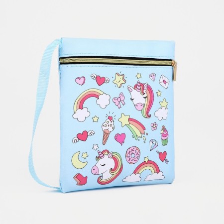 Bag's bag with lightning, blue color