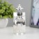 Nightmare "frozen candle" 3xlr1130 silver 5x7.5x12 cm Risalux