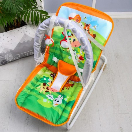 Swear-rocking chair for newborns "Pets", game arc, removable toys mix-8