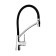 Accoona A4890F-2 kitchen mixer, single-leaf, silicone spout, brass, black, chrome