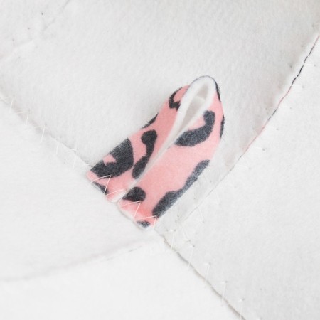 Panam hat for a bath with a print "Pink leopard"-2