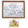 Set for creativity: EVA applique with crumbs and coloring - stickers "Underwater World"