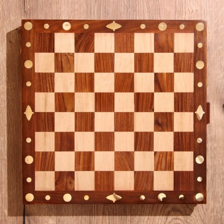 Folding chess, board 35x35 cm, shisham tree-7