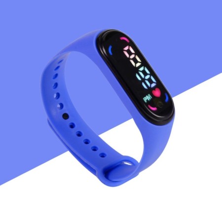 Watch of washing electronic, blue