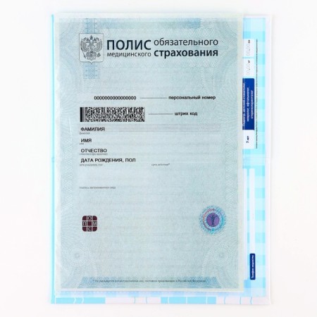 The folder for the medical policy "Our kitten", 17.5 x 11.3 cm.-5