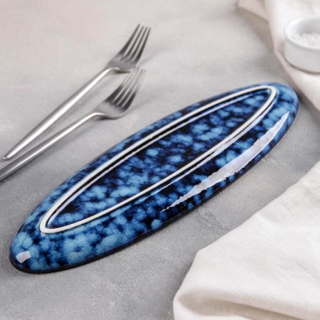 Ceramic oval "Galaxy", 32.5 × 10 cm-2