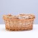 Decorative basket "Chamomile", 25 x 18 x 9 cm, water hyacinth