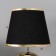 Traffic lamp with lampshade Risalux "dew", 1 × 40 W, E27, black/gold, 20 × 20 × 32 cm