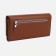 Women's wallet on magnets, brown color