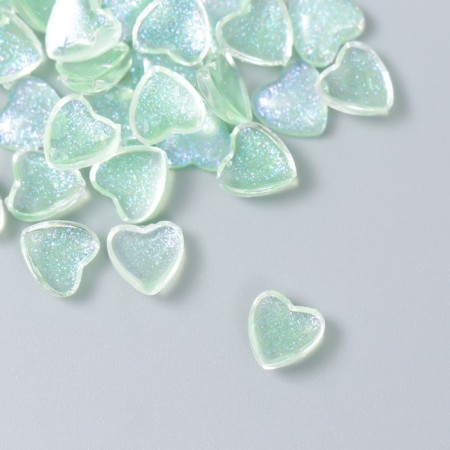 Decor for creativity Plastic "Hearts with brilliance" set of 40 pcs of translated.-1