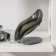 Soap dish of the Dolyana "Drop", 18 × 9 × 12.5 cm, black color