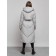 Coat insulated winter feminine, size 42, color light gray