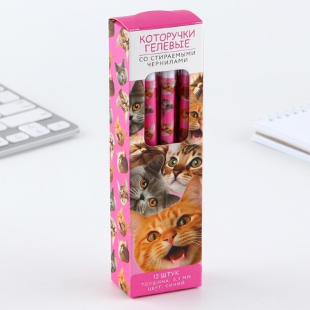 PEL WRITE WASE BLUE BLUE PASA 0.5 mm with cap "cats"-6
