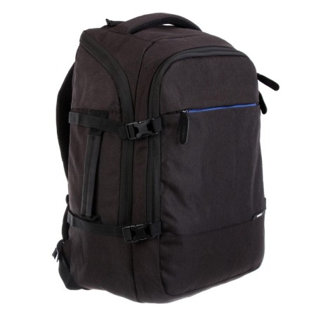 Youth backpack, 45 x 32 x 21 cm, Grizzly 019, ergonomic back, black/blue RQ-019-12-1