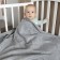 Fleet blanket "Scandy", size 100x118 cm, color gray color