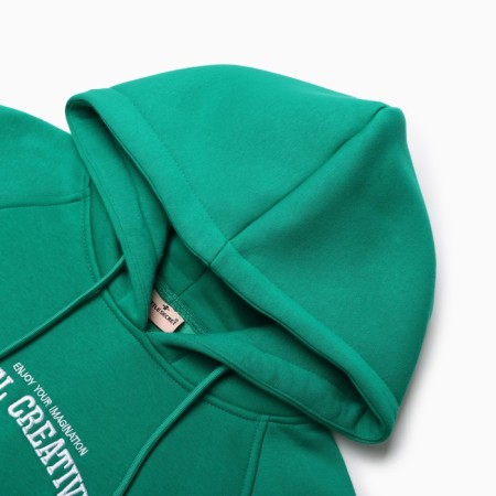 Feminine sweatshirt, dark green color, size 42-46 (One size)-3