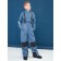 Semi-combinezone children, height 140 cm, dark gray color