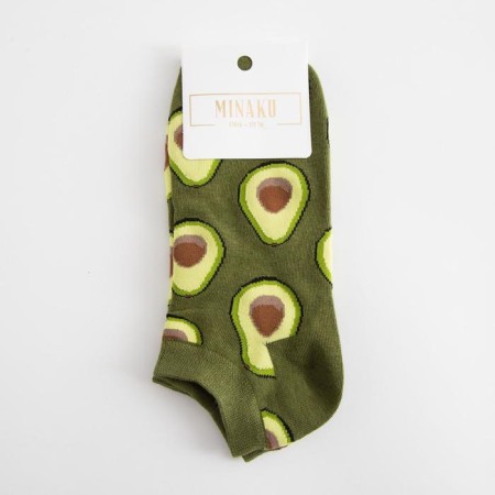 Socks shortened minku "avocado", size 36-41 (23-27 cm)-1