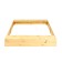 Sandbox is a nursery wooden, without a cover, 150 × 140 × 20 cm, with seats, without painting, pine, Greengo