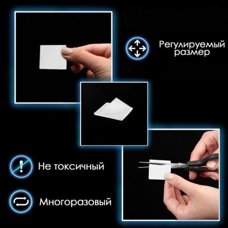 Bilateral self -adhesive tundra holders, 33.5x33.5 mm, 8 pcs.-5