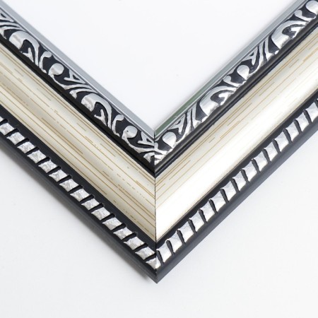 Photo frame Plastic "Gallery" 15x15 cm silver (plastic screen)-2
