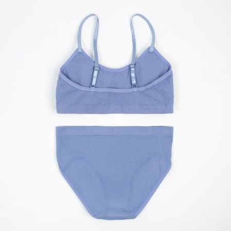 Female set (top, panties), gray-blue color, size 42-44-2