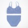 Female set (top, panties), gray-blue color, size 42-44