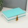 Casket Wood with Division "Weaving" Blue 22.8x15.5x6.8 cm