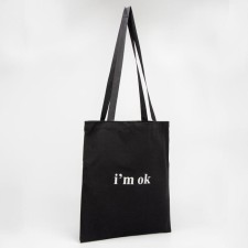 A chopper bag without a zipper, without lining, black color