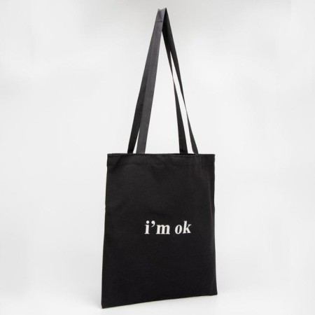 A chopper bag without a zipper, without lining, black color