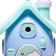 Mechanical sharpener with container, 5 types of sharpening, blue house