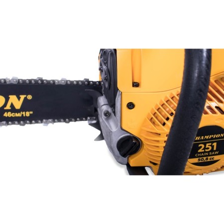 Champion chainsaw 251-18, 3.1 hp, 18 ", step 0.325", groove 1.5 mm, 72 links, light start-6