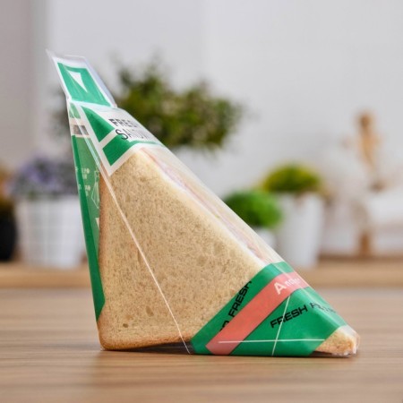Packaging for sandwich, green, 23.5 x 5.5 cm-1