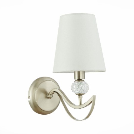 Wall lamp EVOLUCE. Sle111201-01. Bergamo. 1x40 W, E14, 15x29.5 cm, Nickel color, transparent-5