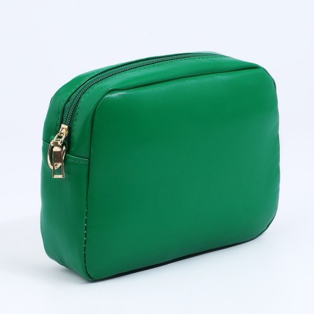Bag Cross-Bodi with a zipper, green color-3