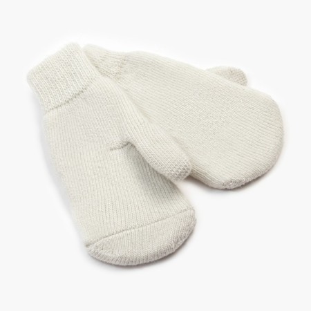 Women's mittens, white color, size 20-22-1