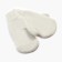 Women's mittens, white color, size 20-22