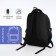 School backpack on lightning, 5 pockets, black color
