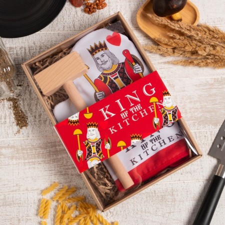 Kitchen set "King, mittens"-a capture of 20x28 cm, a wooden hammer