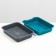 Medium toilet with a mesh of 36 x 26 x 6.5 cm, gray/turquoise