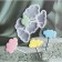 Form for candy "Cloud", silicone, 15 × 10.5 × 0.7 cm, 5 cells, white color