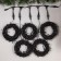 Garland "Clip-Light" 5 threads of 20 m, IP44, UMS, dark thread, 665 LED, glow blue, 24 V