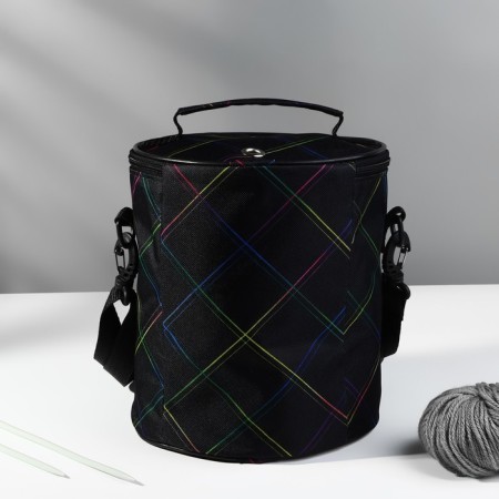 Folloer Bag "Neon", 2 adobs, d = 21 cm, 23 cm, black/multi-colored color-6