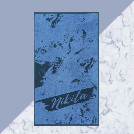 The towel Named Tensor Ethel "Nikita" blue, 50x90cm, 100% cotton, 420g/m2