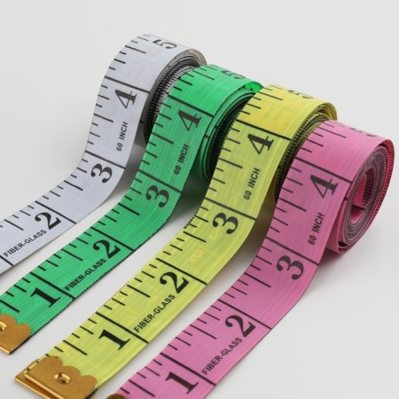 Portnovskaya centimeter tape, in the case, 1.7 × 150 cm (cm/inch), mix color-9
